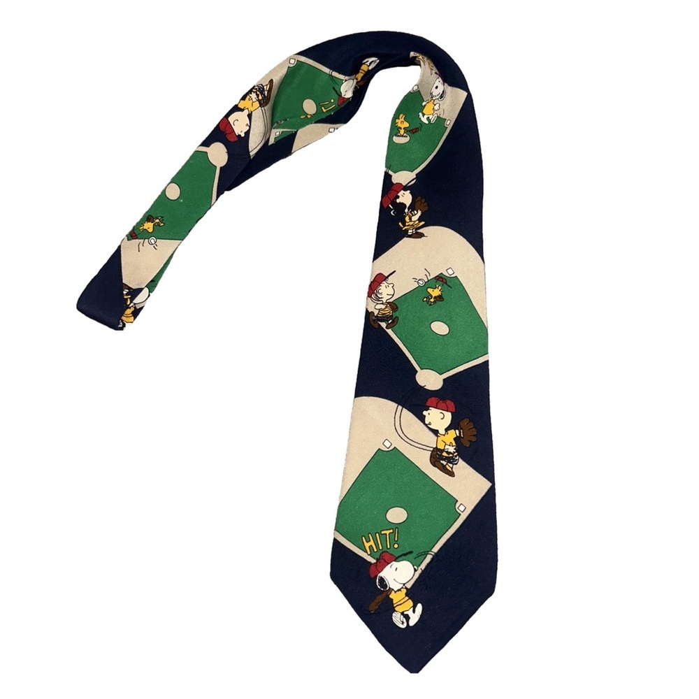 Peanuts Snoopy Vintage Silk I Wanna Win Baseball … - image 1